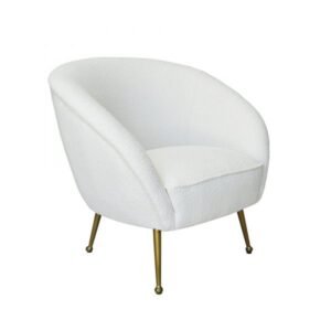 Eloise Ivory and Gold Sofa Chair